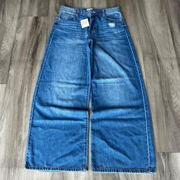 Denim - ROXY Baggy Wide Leg Blue Jeans Brand new with tags size 30/30